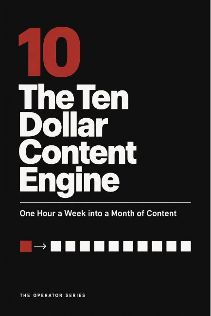 Cover of The Ten Dollar Content Engine
